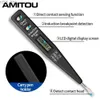 現在のメーターAmitou Digital Voltage Test Pen Zero Live Line Detection Tester Tester電圧メータープロフェッショナルマルチメーターペンソケットVoltimetro 240320