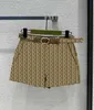 24 женские юбки Короткая полуюбка в стиле ретро с двойным цветком в современном стиле ретро и дизайном с разрезом по подолу 318