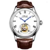 Wristwatches AESOP Men's Mechanical Wrist Watches Flying Tourbillon Male Skeleton Watch For Men Man Luxury Clocks Support Drop