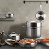 Kookgerei Sets Duxtop Whole-Clad Tri-Ply RVS Inductieset 14PC Keuken Potten En Pannen Kookpot