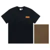 Maglietta di design maschile di lusso Lettere rosso nero camicie stampate a maniche corta Buring Designer Top Tees XS-L