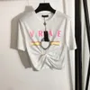 Women's T-shirt New Women's Fashion Cutting Top Designer Short sleeved T-shirt Casual Street Clothing Asian Size s-L