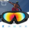 Goggles Feiyu Snowboard Ski Goggles Маска Ветропроницаемые лыжные солнцезащитные очки UV400 Мотокросс с дороги Шляпки шлем песчано -доказательство Бранка де Нейв