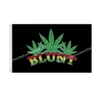 Blunt Leaf Rasta Reggae Jamaica Music Flag 90 x 150cm 3 x5ft Anpassade bannermetallhål Grommets kan anpassas86470866382008