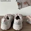 Casual Shoes Silver Pink Thick Sports for Women Sneakers Spring 2024 New Big Head Ugly Cute Versatile Casual Dad Platform Pumps Basket Femme Q240320