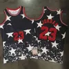 1984 1985 1995 Vintage Basquete Michael Authentic Jerseys 23 Retrocesso Camisa Equipe Vermelho Azul Branco Preto Cor Retro Para Fãs Esportivos Tudo Costurado 1996 1997 1998