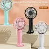 Electric Fans USB Mini Strong Wind Handheld Fan USB Laddning Mini Desktop Air Cooler Outdoor Fan Cooling Travel Handheld Fany240320