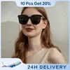 Occhiali da sole rettangolari Protezione UV400 Comodi occhiali da sole retrò alla moda da donna alla moda unici