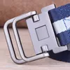 Belts Double loop buckle canvas belt mens Cargo pants military training belt students Korean version versatile jeans belt women