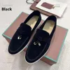 2024 New Summer Walk Loafers Loro Piano Casual Shoes Leather LOFO Mens Womens Dress Shoes Moccasins Comfort Flat-bottomed Casual Slip-on Lazy Fashion Shoes