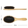 Hår natur trä anti-statisk detangle borste hår hårbotten massage kamer luft kudde styling verktyg för wome män kamen 1 st.