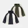 Vestes manteau pour enfants printemps et automne garçons veste à fermeture éclair manches longues bébé tempête haut décontracté enfants