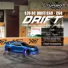 Turbo Racing 1 76 C64 DRIFT RC مع راديو GYRO كامل ألعاب سيارة التحكم عن بُعد للسيارة للأطفال والبالغين 240318