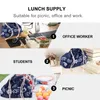 Dinnerware Japanese Drawstring Lunch Box Bag Supply Rope Cotton And Linen Bento Women's Wallets