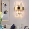 Wall Lamps Gold/Black/Chrome LED Crystal Lamp Modern Sconce Designer Lighting Fixture Bedroom Light Luxury Home Decor