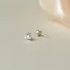 Boucles d'oreilles pendantes lune Zircon perle délicate petite douce élégante dames mode accessoires uniques cadeaux pour petite amie soeur à la mode