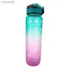 Water Bottles 1 Liter Water Bottle Motivational Sport Water Bottle Leakproof Drinking Bottles Outdoor Travel Gym Fitness Jugs For Kitchen yq240320