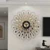 Wanduhren Mode Nordic Uhr Pfau Flügel Kreative Design Dekor Wohnzimmer Dekoration Hintergrund Hängen