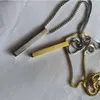 3Dバーイスラムジュエリー18Kゴールドメッキステンレス鋼ペンダントネックレス