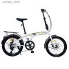 Biciclette da viaggio WOLFACE 2022 20 pollici Dolphin pieghevole Bicyc Doub freno a disco leggero in acciaio al carbonio Bicyc ammortizzante pendolare Vehic L240319