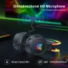 سماعات الرأس Onikuma RGB سماعات الرأس PC4 PS4 مع سماعات رأس HD مرنة MIC 3.5 مم لألعاب الكمبيوتر Switch Xbox PS5