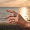 GRA Certyfikowane 5CT Moissanite Ring Big Diamond S Sterling Sier Sier For Women zaręczyny Obietnica Wedding Bejdia