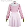 Cosplay Anime Costumes Jag är din syster nu! Cosplay Oyama Mahiro Come Cute Girl Pink Long Shirt Tight Fit Anime Daily Lolita klänning.