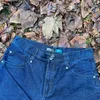 Pantaloni da donna Estetici Vintage Y2k Moda gotica Ricamo con teschio Pantaloncini di jeans da strada estivi da spiaggia larghi Basket da donna da uomo