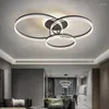 Chandeliers Nordic Simple Led Ceiling Chandelier Villa Living Bedroom Dining Table Home Indoor Decor Lighting Fixture With Remote