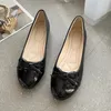 Casual Shoes Single Shoe Women's Large 2024 Autumn Square Headed One Step Fashion Shallow Mouth Bow Trendy