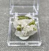 Dekorativa figurer! Naturliga gröna turmalinpelare Mineralkristallprover Stones and Crystals Quartz Box Size 3.4cm