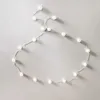 Gürtel Elegante Perle Damengürtel Einfacher verstellbarer dünner Metallkettengürtel für Damenkleid Dünner Bund Dekorativer Schmuck