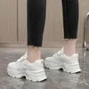 Platforma na temat butów na co dzień dla kobiet sporty biegowe moda gęste sole trampki żeńskie wulkanizowane trenerzy buty sportowe obuwie buta