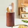 Kitchen Storage Utensil Holder For Counter Chopstick Wood Cultery Organizer Restaurant Bathroom