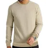 Men's Sweaters Autumn Winter Pullover Daily Casual Thicken Long Sleeve Tops High Quality Male Clothes Sweater Solid Color