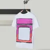 Herren-Designer-T-Shirt, kurzärmelig, atmungsaktiv, Kreuz-Diagonal-Pfeil-Druckmuster, modisches T-Shirt mit Buchstaben-Druck