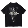 Vlone Original Design Men's T-shirts Vlone Logo Summer Cartoon Collarless Short Sleeve Letter Löst mångsidiga toppar T-shirts Pink Black White Red 146