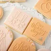 Baking Moulds Happy Wedding Cookie Cutter Press Stamp Bride Groom Ring Embosser Mould Acrylic Fondant Sugar Forms DIY Cookie Decorating Tools L240319