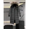 Cananda Goosewomen jaqueta canadense parkas feminino inverno comprimento médio acima do joelho com capuz grosso quente gansos casacos feminino122169 Chenghao01 296