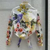 2024 camisa floral feminina impressão verão sexy blusa com decote em v nova moda casual manga curta topos