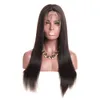 Rechte zijdeachtige front Braziliaanse maagdelijke mens 4x4 5x5 6x6 7x7 13x4 13x6 360 Volledige kanten pruiken voor vrouwen natuurlijke kleur haarproducten
