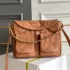 10A Bolso de mensajero de diseñador de replicación de nivel superior Bolso de hombro con cadena de 24 cm Bolso cruzado de cuero genuino Bolsos Bolso con solapa con caja Envío gratis CH005