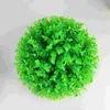 Fleurs décoratives 30cm boule de gazon artificiel plante en plastique simulé ornement d'aménagement paysager intérieur pour le bureau à domicile (rose)