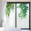 ウィンドウステッカープライバシーウィンドウフィルム装飾的なブドウ植物ステンドグラス