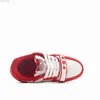 2023 Kinderschoenen Designer Virgil Trainers Sneakers Jeugd Leer Veters Platformzool Sneaker Geel Wit Zwart Baby Jongens Meisjes Lagere School Veet Sue