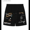 Mäns shorts Mens Strtwear Shorts Bekväm casual modestil grafisk dragskonsträngsstrand Summerkläder män modekläder Y240320