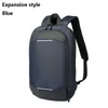 Backpack SUUTOOP Men Expanded Reflective 15.6 Inch Laptop Fashion Waterproof Notebook Rucksack Business Travel Bag Pack For Male