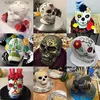 アイスクリームツール大きなリアルなシリコンスカルケーキ型ハロウィーンギフト用のベーキングケーキ型キッチンアクセサリーベーキングデコレーションツールFU L240319