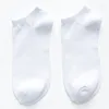 Erkek çoraplar erkek ayak bileği düz renk siyah beyaz gri nefes alabilen pamuk spor unisex yüksek kaliteli bahar yaz erkek kısa çorap