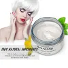 Color 120g Color Hair Wax Styling Pomade Silver Grandma Grey Disposable Natural Hair Strong Gel Cream Hair Dye for Women Men